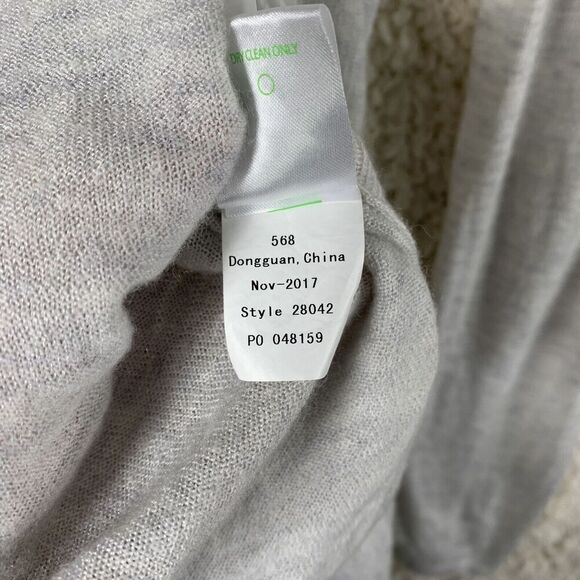 Lilly Pulitzer Gray Bridget Open Cardigan Fringe Trim‎ Women’s Medium Sweater - Picture 7 of 9